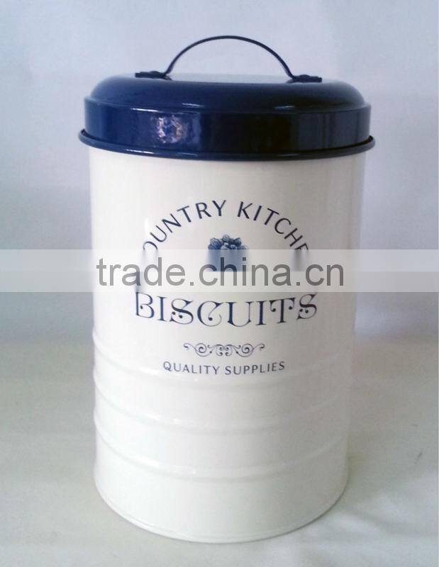 2015 New tin biscuit kitchen biscuit tin can