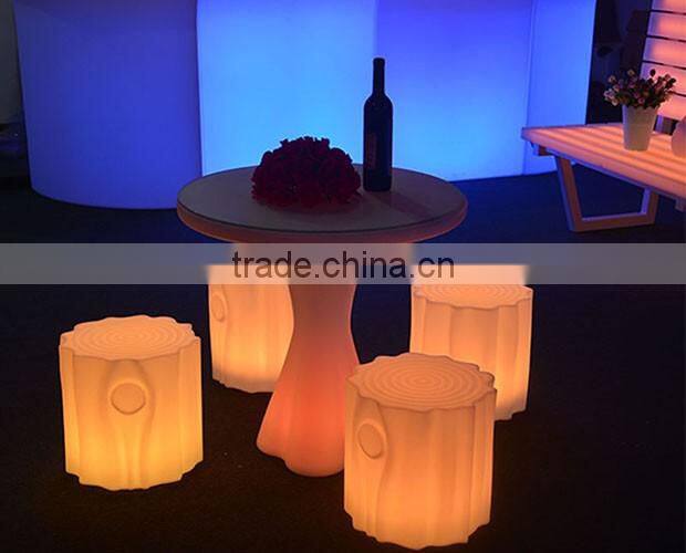 popular cheap party restaurant led luminous table and chairs for sale