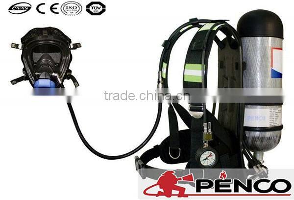 6.8L Cylinder Fog-proof Mask fire fighting scba/ self-contained breathing apparatus
