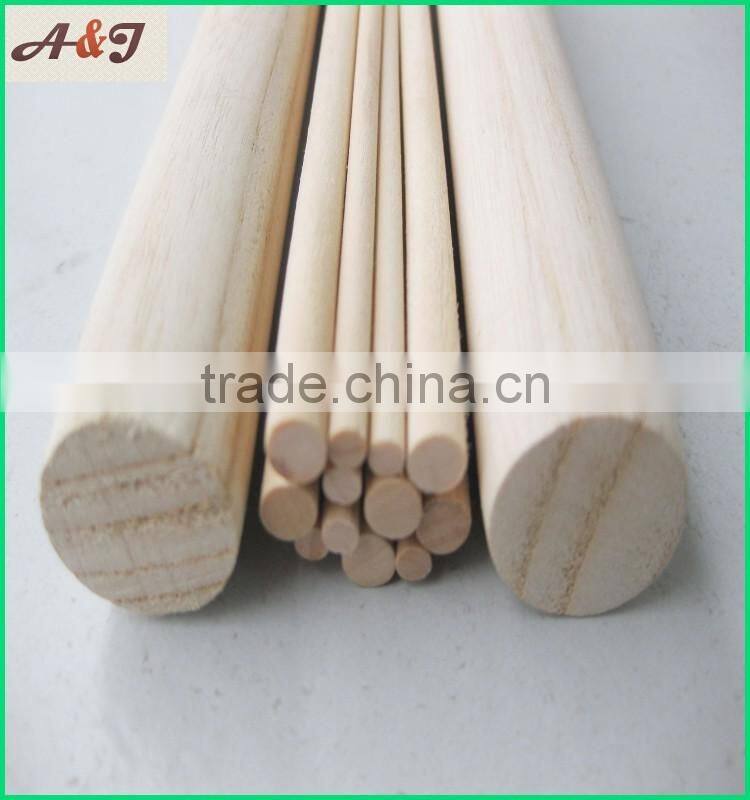 smooth natural natural wooden broom sticks with low price
