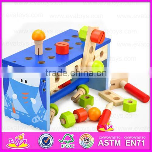 2016 hot sale baby wooden kitchen tool toy,top fashion kids wooden kitchen tool toy W03D034