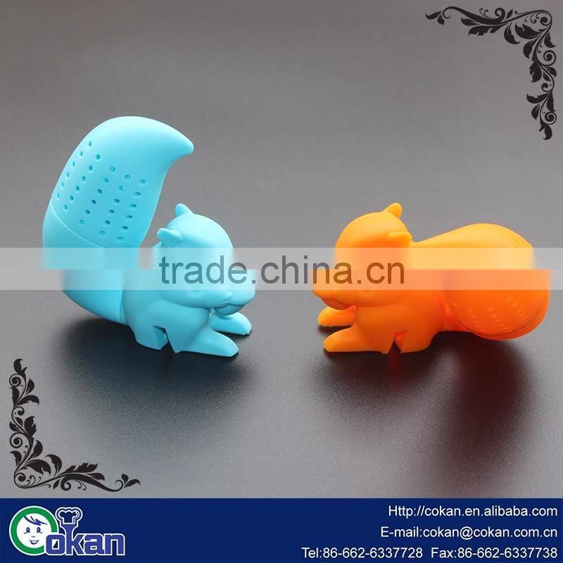Fashion Latest Style Silicone Squirrel Tea Infuser