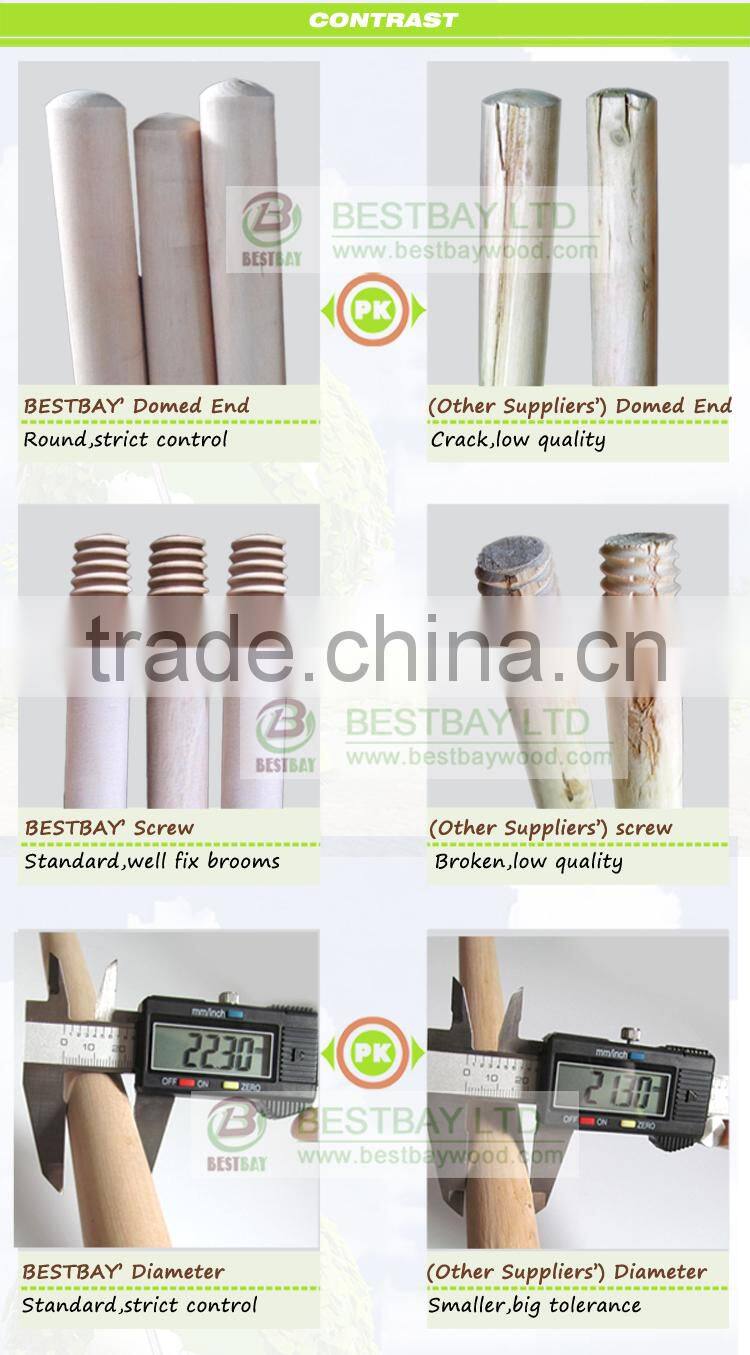 wood broom handle machine for 2.2cm 2.5cm mop handle