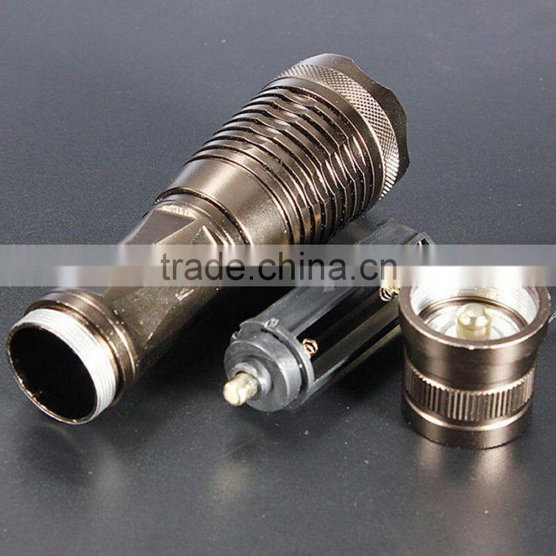 2000LM XM-L T6 LED ZOOMABLE LED Flashlight Torch Light 18650+Charger Tactical Flashlight LEDs New