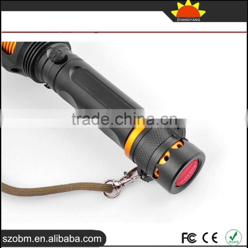 2016 Latest XML-T6 2000 lumens LED Tactical Flashlights Kit,18650 Rechargeable LED Tactical Flashlight Torch