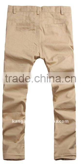 Mens' latest design 100% cotton poplin casual pants
