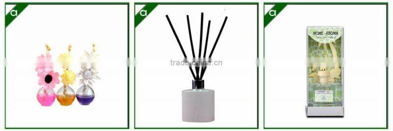 scented glass candle packed in calico bag