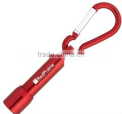 LED Carabiner Torch Keyring metal