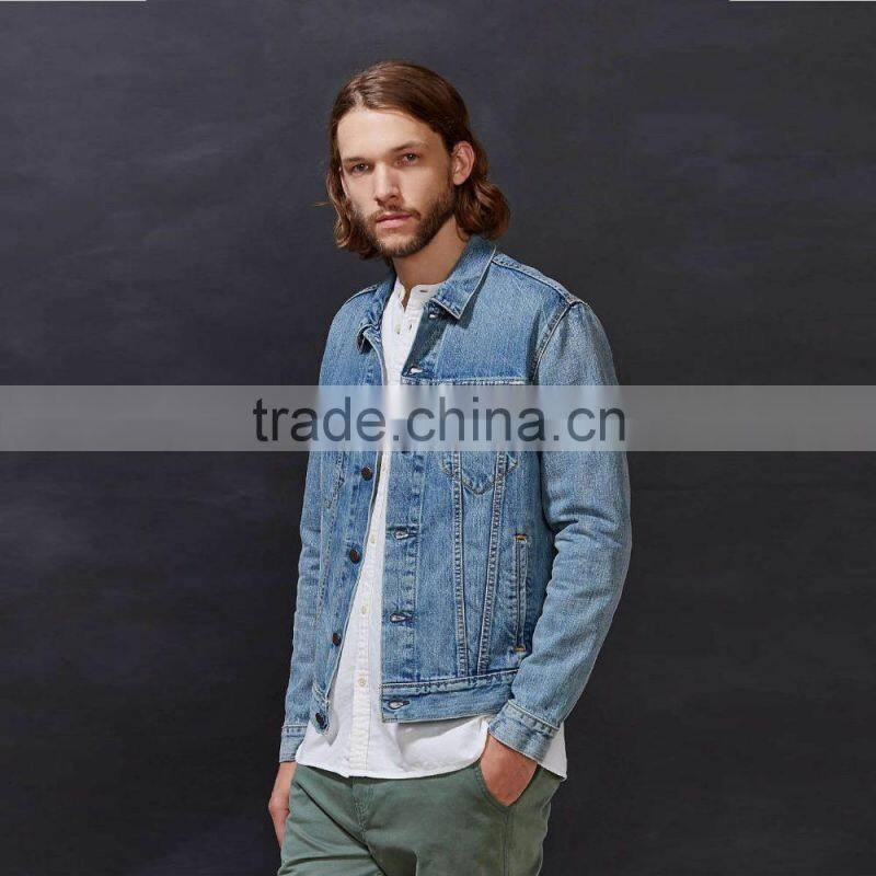 fashion mens classic denim jacket wholesale