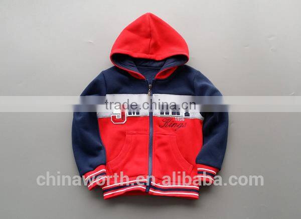 contrast color zippered hooded sweatshirt youth hoodies zip hood