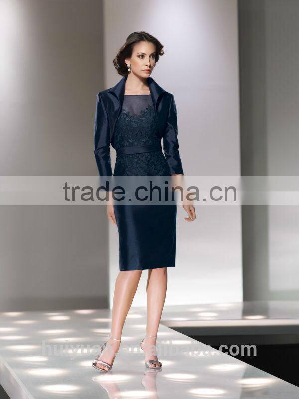 navy blue satin lace prom casual dress for beach party