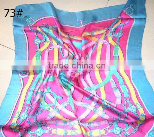 stock printed silk satin Scarf square scarves small moq