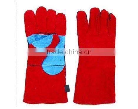 cow split leather welding safety glove/safety working glove
