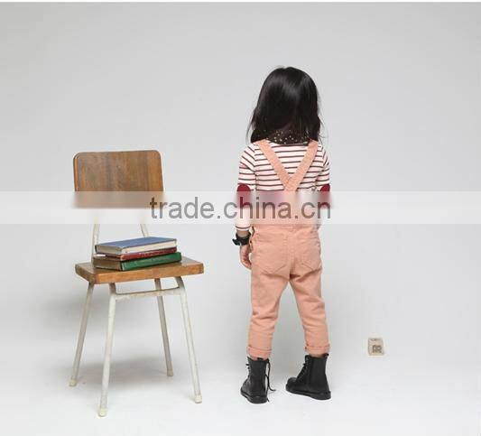 100%cotton children suspender trousers 2-12 years latest designs