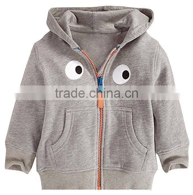 Kids Printed Hoodies 100% Organic Zip Up Hoodie Sweatshirt for kids baby