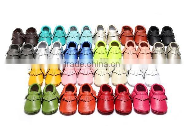 Toddler Infant Newborn Baby Moccasin Shoes Leather Shoes Best Quality