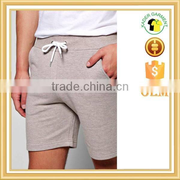 wholesale plain gym shorts 100% cotton sweat pants fitness shorts