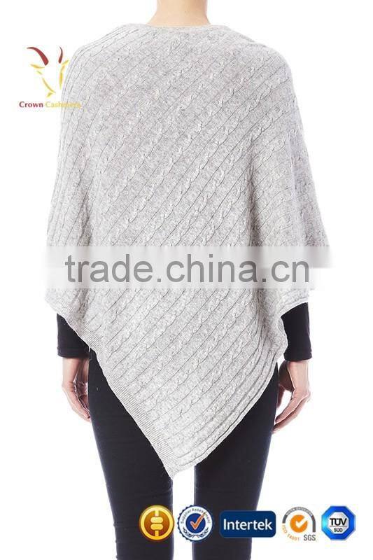 Classic Luxury Poncho Wool Poncho in Cashmere