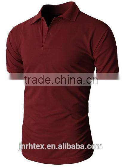 Trade assurance 100 cotton fabric custom men plain polo shirt import