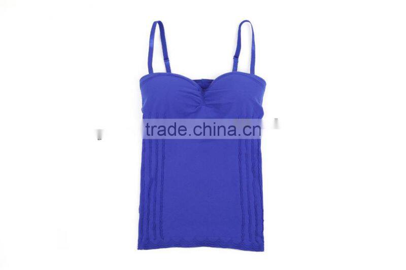 seamless polyamide and spandex women vest womens tank top