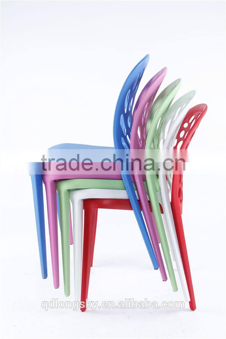 LS-4031B hot sale cheap stackable garden outdoor leisure colorful plastic chair for sale