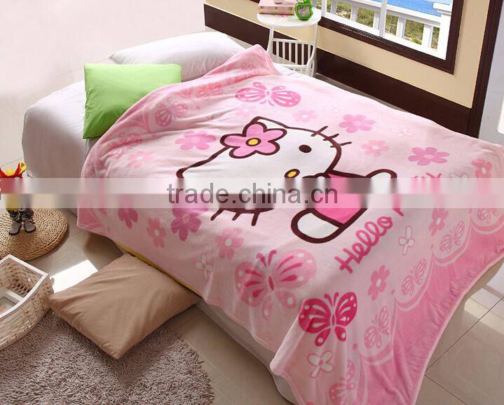 Multi Function Fashion Printed Fleece Blankets For Girl Child