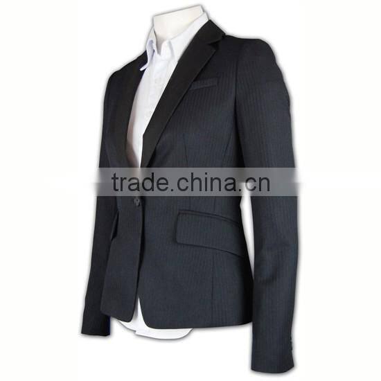 two button good quality anti-wrinkle customizable womens suit nice trouser suits for women