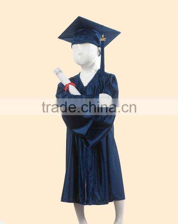 black graduation gown child, children graduation gown, kindergarten graduation gown