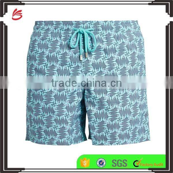 High quality mens swim shorts floral print throughout beach men's shorts