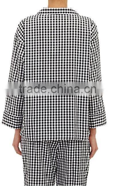 Promotion good quality 100% cotton made women's pajamas