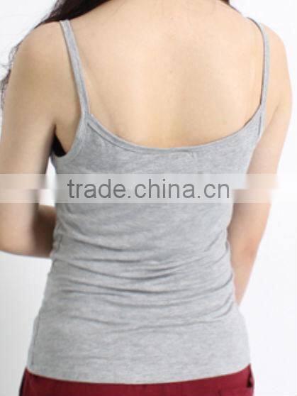 Loose Fit Soft Short Type Fancy Tank Top Vest for Woman