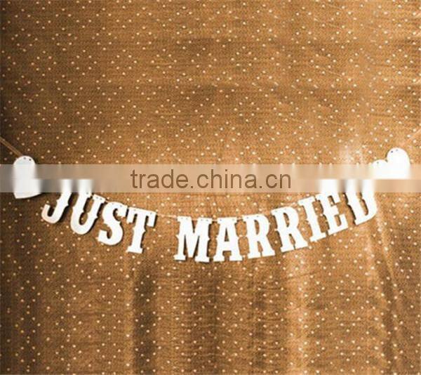 Just Married Wedding Banner Wedding Sign Photo Prop Wedding Party Decoration