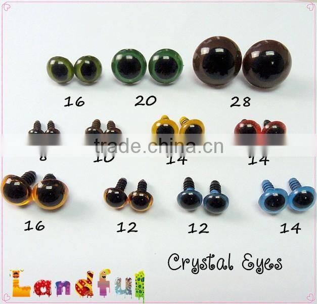 12mm Yellow Safety Eyes Plastic Troll Eyes For Stuffed Animal Doll