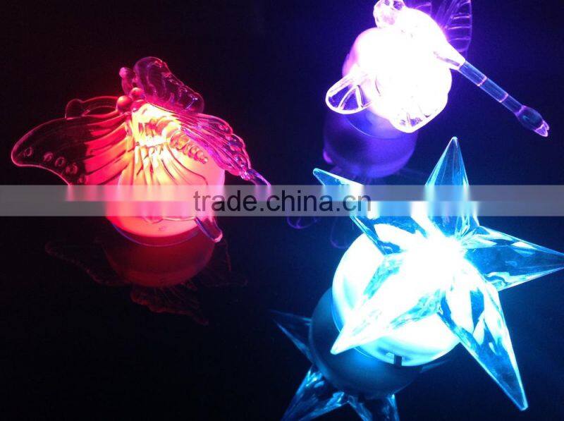 LED light up flashing Christmas tree with optical fiber