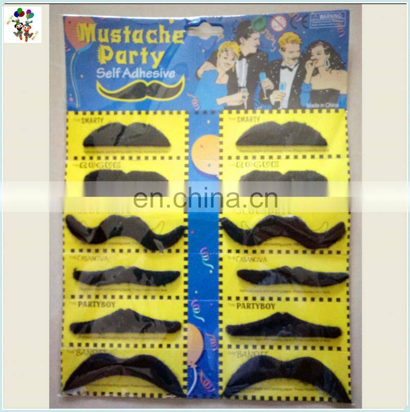 6pcs Halloween Stylish Black Party Fake Beard HPC-1650