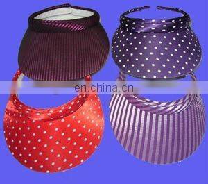 Discount summer plastic pvc sun visor with Las vegas logo