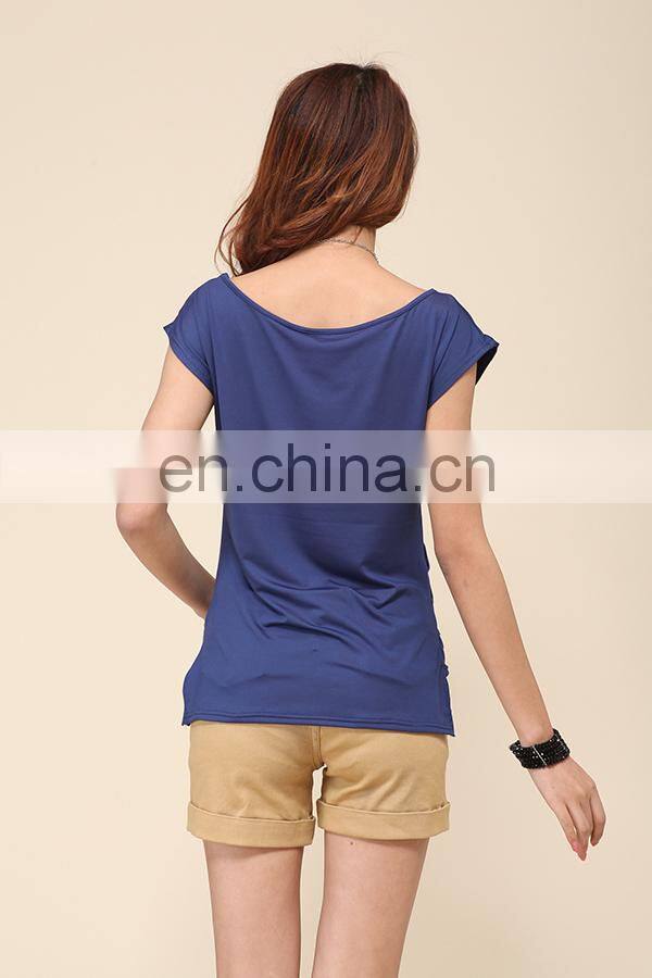 Trade assurance Yihao fashion leisure t-shirts wholesale 2015 women short t shirt