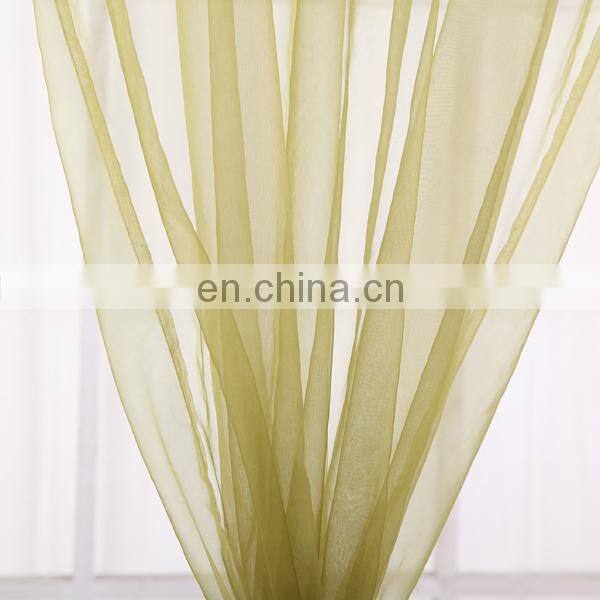 Fancy Pink New Design Window Fabric Organza Curtain