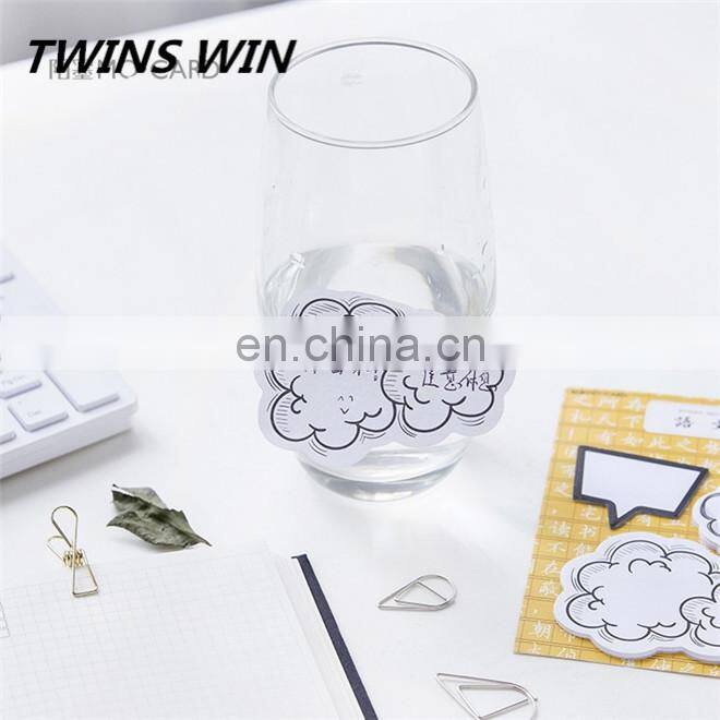 Colombia Most popular school stationery supplies promotion top quality shapes kraft paper colorful sticky notes book in stock