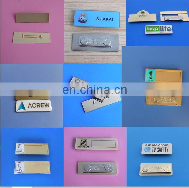 customized company logo magnetic name badge staff name plate