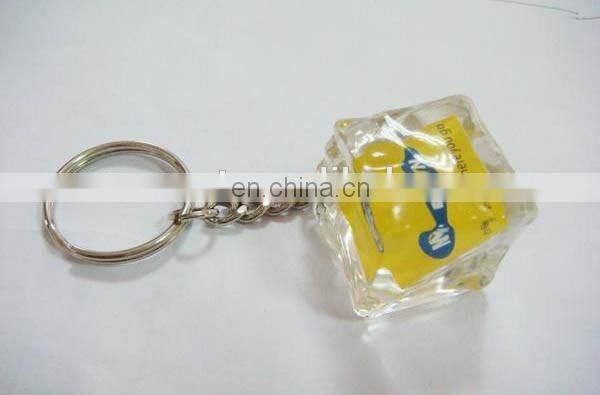 plastic acrylic clear witn any logo motorcycle keychain