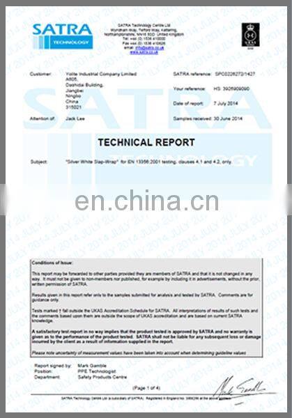 Shaped Reflective Snap Band, Reflective Slap Wrap CE EN13356