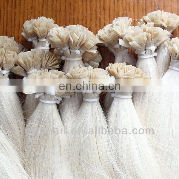 Wholesale prebonded human remy Flat -Tip Hair extension,Light Color