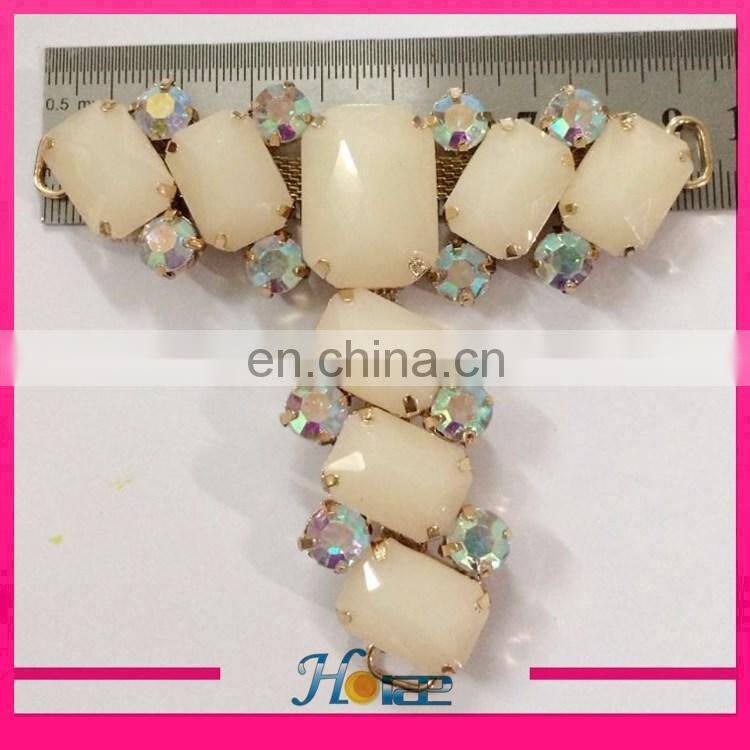 factory supply cheap rhinestone slipper accessories sandal decoration