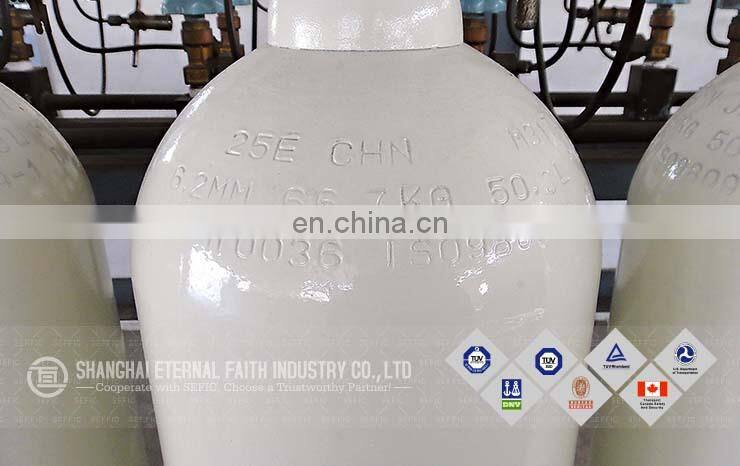 SASO Certificate Seamless Steel N2O/O2 Gas Medical Oxygen Cylinder