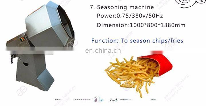 Commercial Small Scale French Fries Maker Keripik Pisang Banana Snack Making Machine Potato Chips Production Line