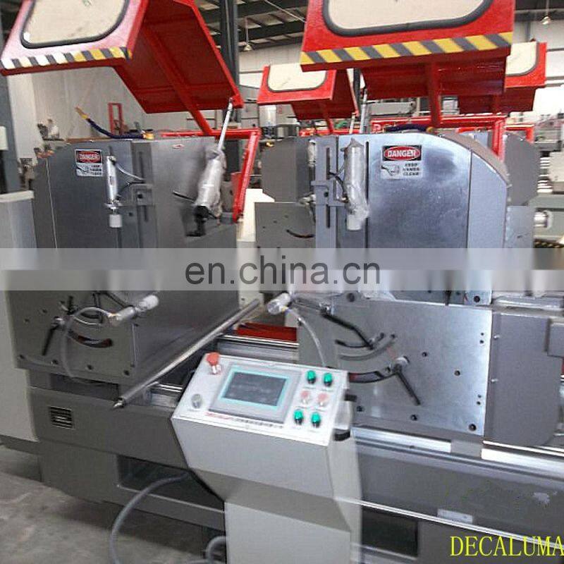 China Suppliers Super Aluminum Window Frame Double Head Cutting Machine with Siemens CNC system