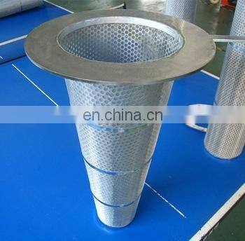 Hydraulic pressure 1 micron filter Stainless steel 304 perforated sheet portable basket oil filter export to America