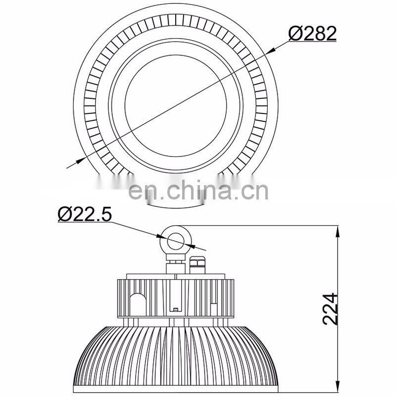 deluce led floodlight 30w-500w dimmable outdoor high bay light