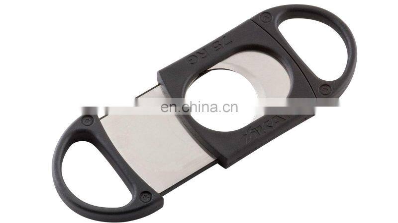 HQJ051 Hongqiang Plastic Two Finger Stretching Cigar Cutter